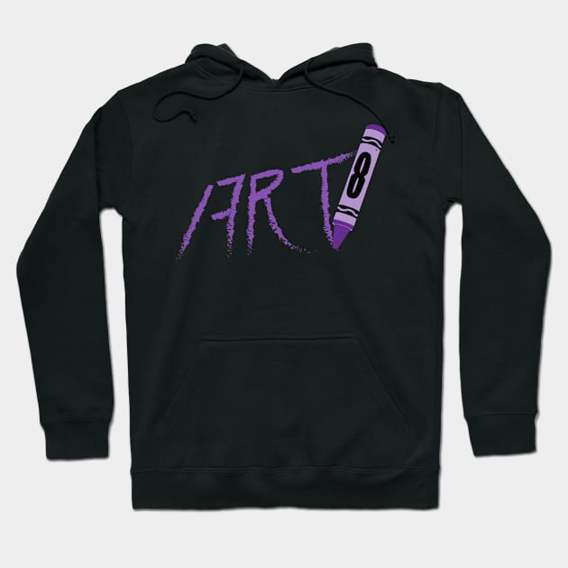 Ocho Hachi Crayon Art Hoodie by Ocho Hachi